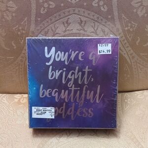 NWT You're A Bright Beautiful Goddess Wall Art Galaxy Background